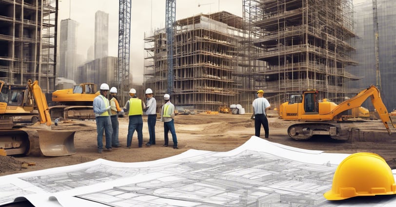Engineers and construction workers collaborating on-site, CESS Teams Works