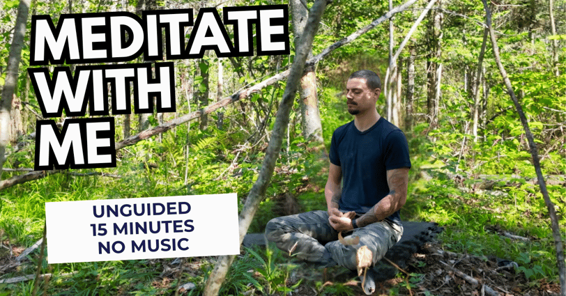 unguided silent meditation in the woods meditate with me lukeddm