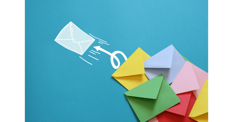 Colorful envelopes with email icon | Email marketing and communication