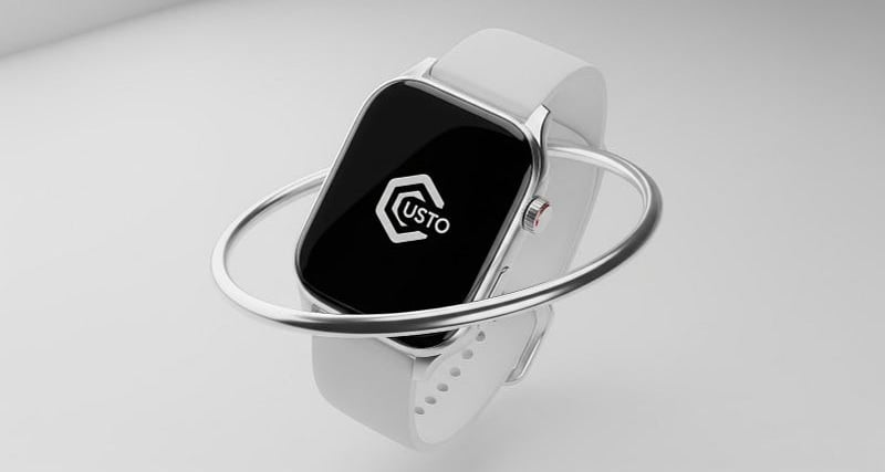 3D rendered product mockup with custom logo.