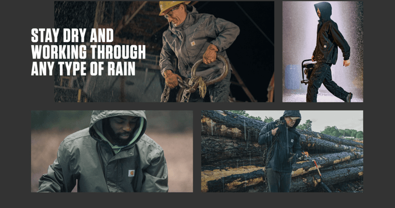 Carhartt weather-resistant jacket for layering clothes Denali National Park