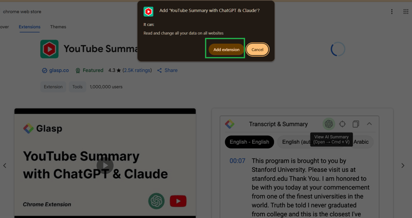 youtube summary