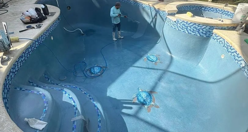 Pembuatan kolam renang di Depok