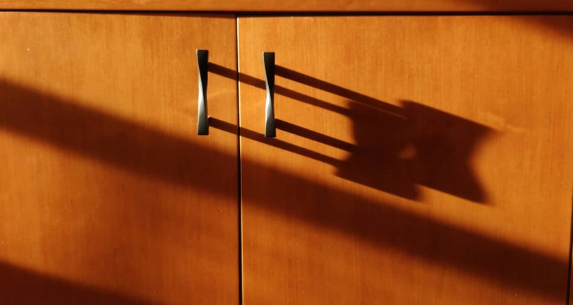 a wooden cabinet