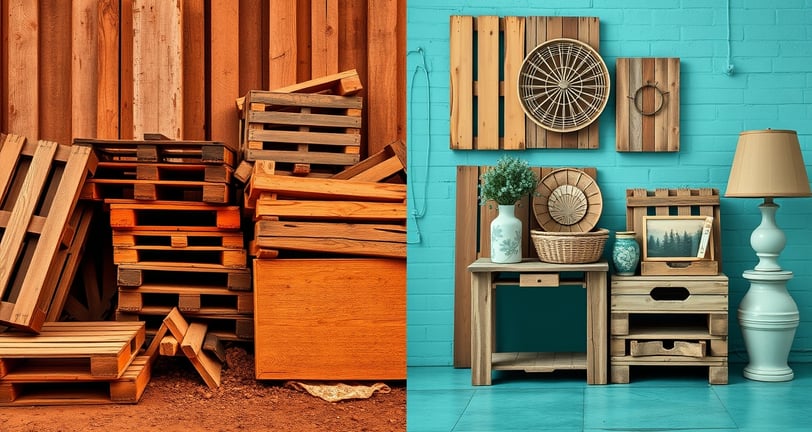 repurposed pallets turned into decorative home décor