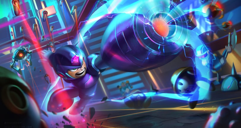 Megaman, splashart, personal work, jesse, suursoo, artist