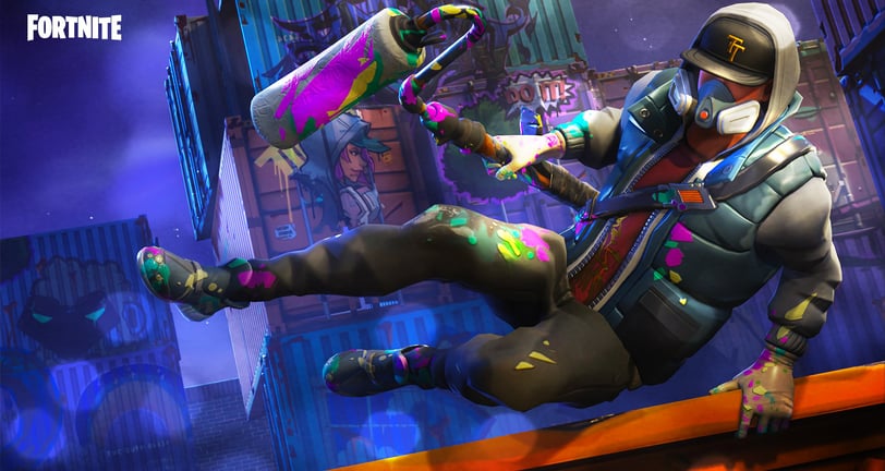 Fortnite game screenshot from: https://wallhaven.cc/w/ym55pl
