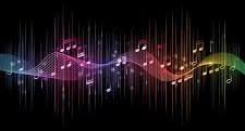 a colorful music note with music notes and notes