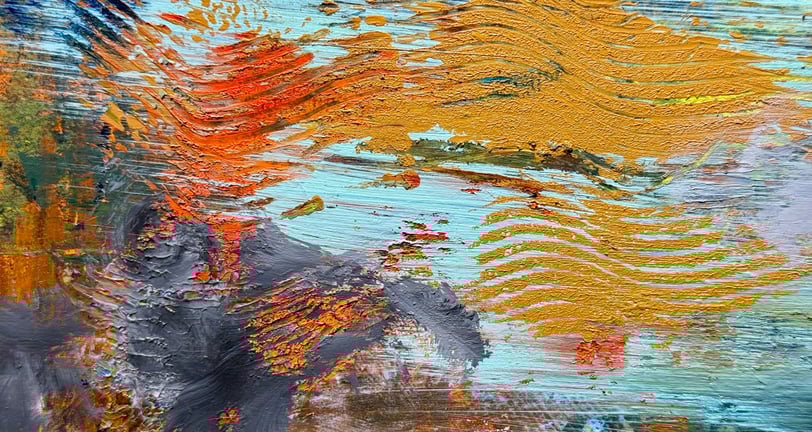 Title: Sunflower Morning - An abstract painting