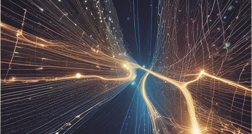 A large, modern building with a prominent red logo of a financial institution on its façade. The building has a geometric and industrial design, surrounded by other urban structures. A rooftop with various equipment and antennas can be seen, along with a cityscape in the background.