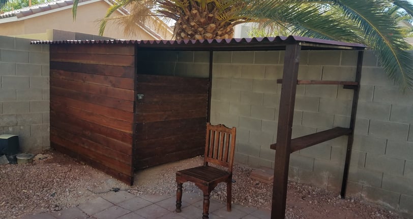 Fabrication and Installation of Custom Shed for Pool Equipment