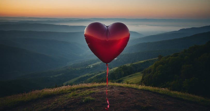 a heart shaped balloon