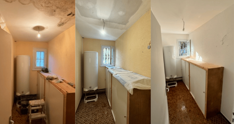 Rénovation plafond après moisissure
