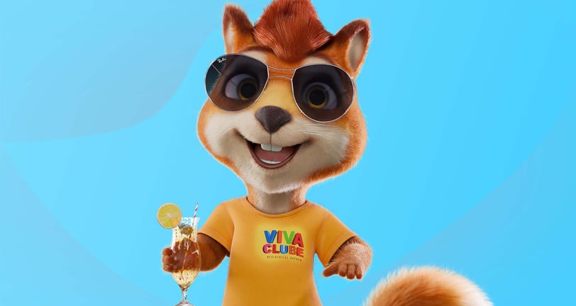 mascote 3D personagem 3D