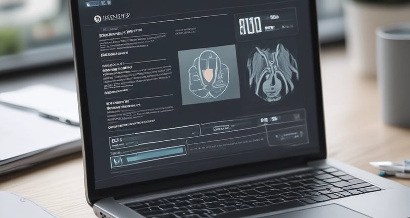 un ordenador portatil sobre una mesa de oficina
