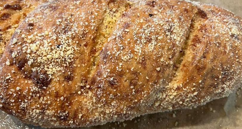 Oregano Parmesan artisan bread.