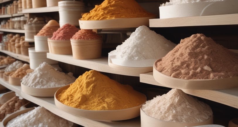 people holding pouches with colored powders