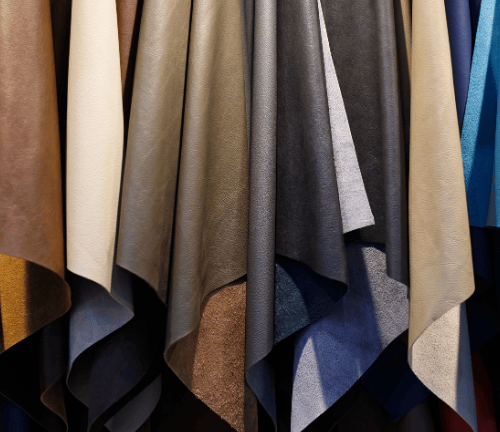 Export-quality buffalo leather hides—byproducts of ethical, halal meat processing in India.