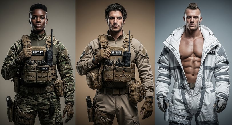 Custom manufacturing allows for climate-adapted gear, such as lightweight, moisture-wicking apparel or insulated cold-weather