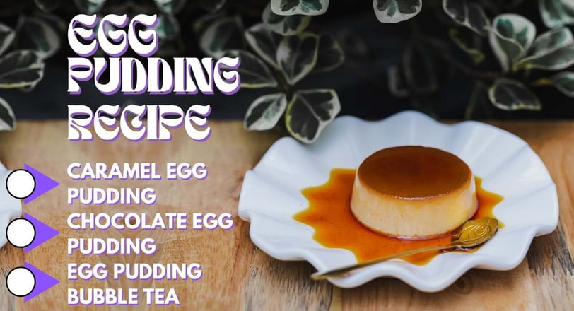 egg pudding with a golden-brown caramel layer, served in a round dish, highlighting its rich, smooth, and creamy appearance