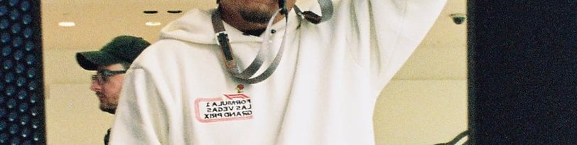 Self-portrait at the F1 experience in Las Vegas