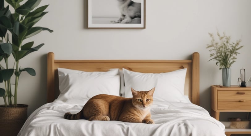 white and gray cat