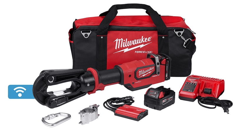 Milwaukee 2879-22 M18 FORCE LOGIC 15-Ton Crimper 2.0Ah + 5.0 Ah Kit