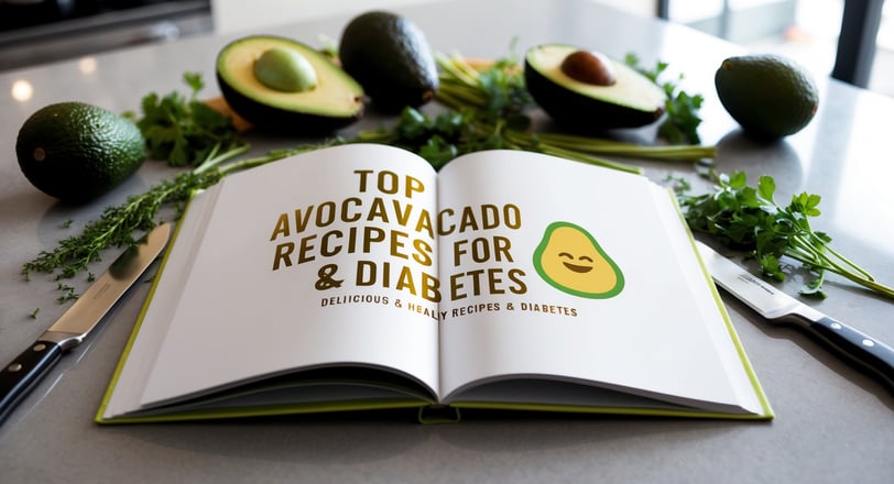 a book opened to show a recipe book with avocado avocado