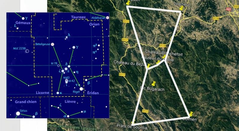 Constellation d'Orion en Languedoc