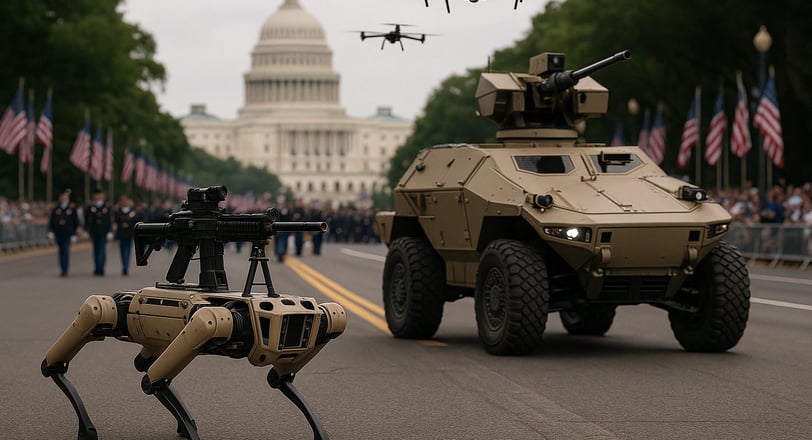 Robot Anjing dan Kendaraan Tempur Canggih Tampil di Parade Militer AS | NuntiaNews