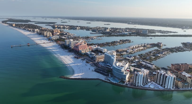 Famous Clearwater Beach at Clearwater Florida