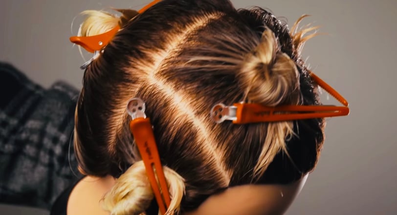 Hair section in barber for beginners