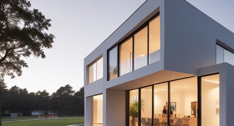 white and gray house under blue sky during daytime
