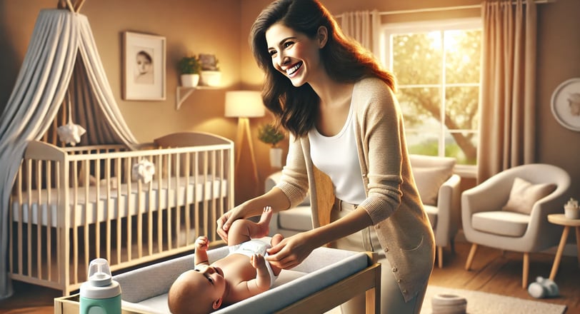 woman choosing the best diaper