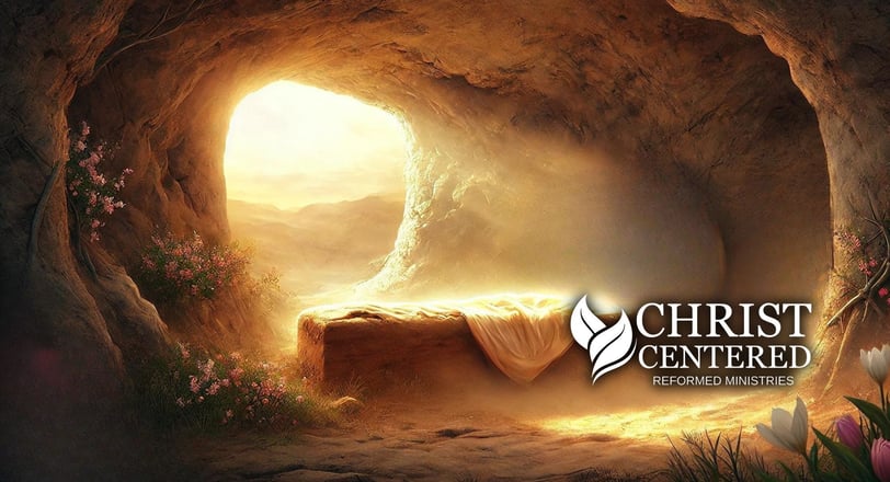 a bed in a cave with a bed in the middle of it