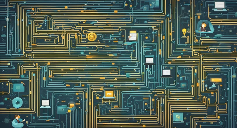 a computer generated image of a circuit boarder