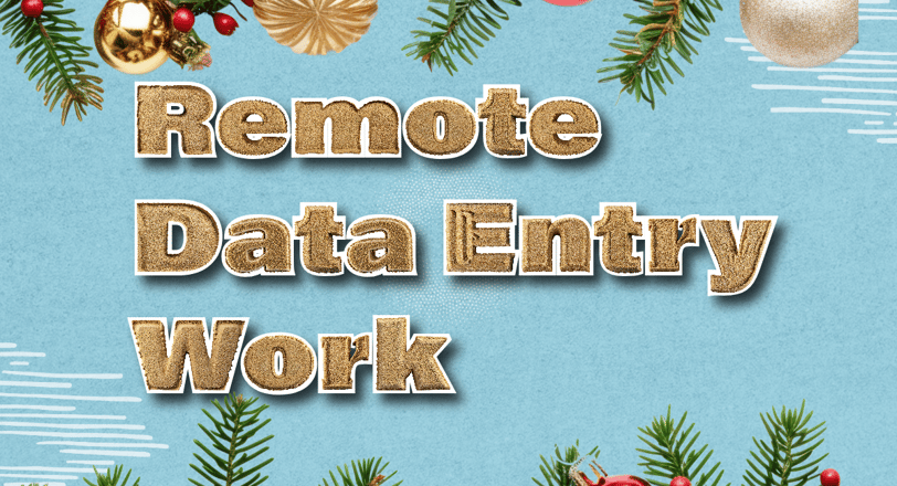 Remote Data entry work