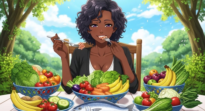 mulher comendo