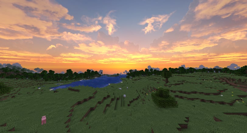 Golden Sky with Hyper Realistic Sky