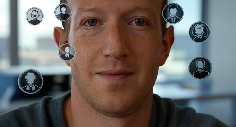 a man with a beard and a Mark Zuckerberg ai