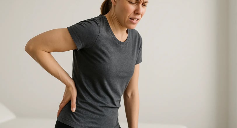 mujer con dolor glúteo por síndrome piramidal