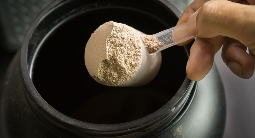 tipos de proteína en polvo  y frecuencia de consumo