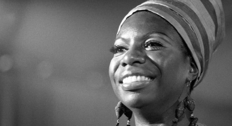 foto da cantora e ativista, Nina Simone
