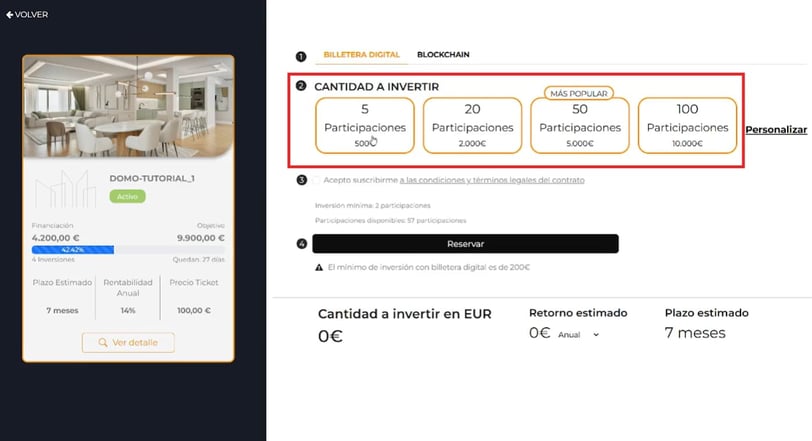 domoblock inversión en proyecto