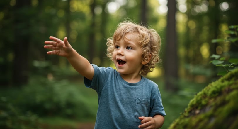 Nelivuotias Leo juoksee paljain jaloin metsässä, tutkii muurahaisia kivellä ja puhuu niille kuin vanhoille ystävilleen.