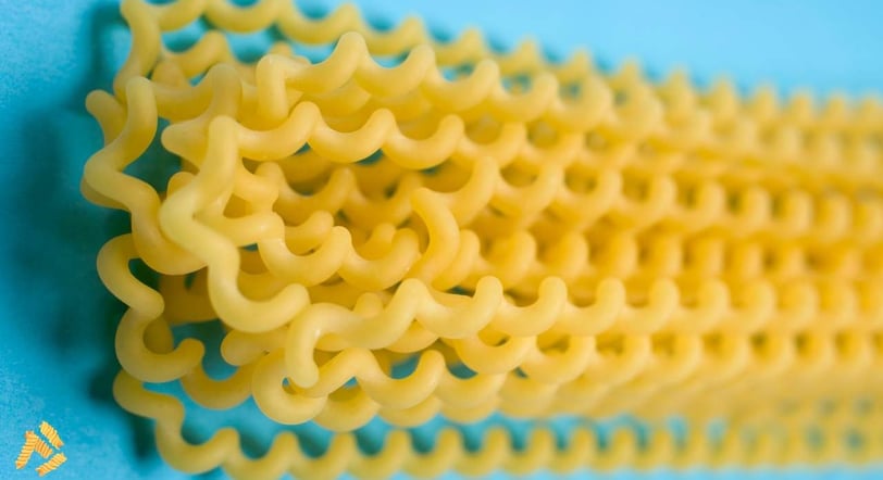 Fusilli col buco pasta with spiral shape and hollow center, showcasing traditional Italian pasta design