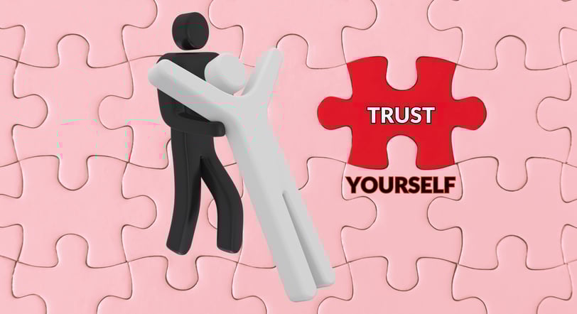 a person doing a trust fall