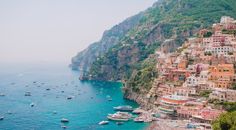 Beautiful coastal towns of Italy - scenic Positano in Amalfi coast
