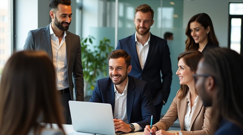 equipe de sucesso e a confiança no lider.
