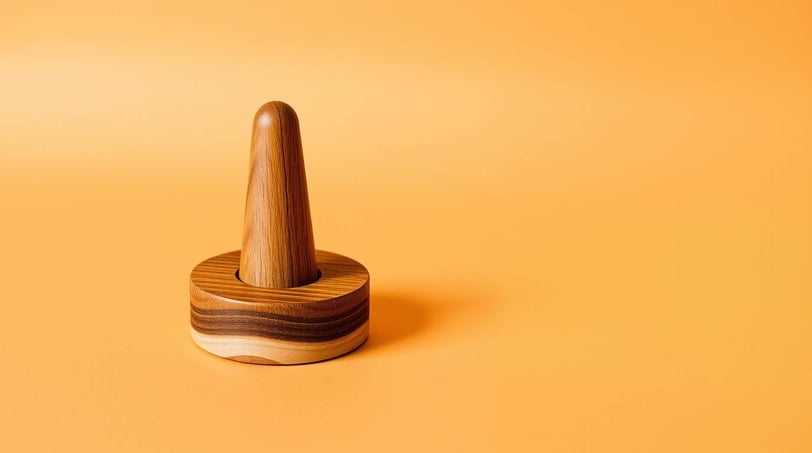 wooden ring holder